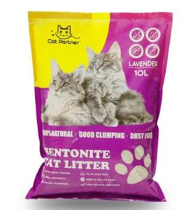 Cat Partner Bentonite Dust Free Clumping Litter 10L Lavender