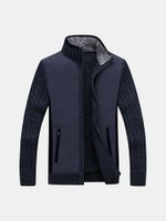 Mens Zipper Knitted Casual Cardigans