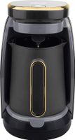 Sonashi Turkish Coffee Machine, 500W, Black, Grey & Gold
