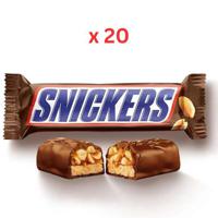 Snickers Original Chocolate Bar 45g Box Of 20