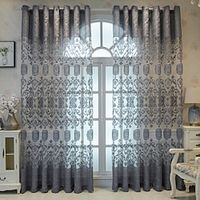 Sheer Curtains Window Curtains Panels Farmhouse For Living Room Bedroom,Voile Curtain Outdoor Vintage French Embroidered Curtain Drapes miniinthebox - thumbnail