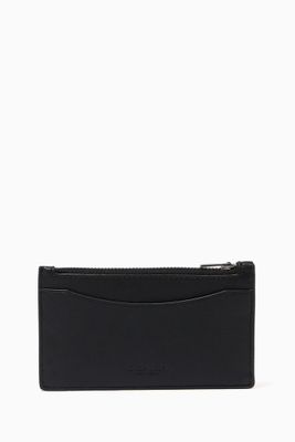 Zip Card Case in Leather
