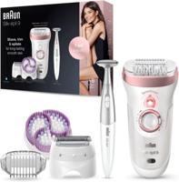 Braun Silk Epil SkinSpa SensoSmart Epilator Rose Gold With 8 Extras Rose Gold SES9980