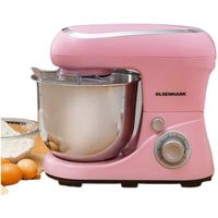 Olsenmark Kitchen Machine 800W 6 Speed Rotary Control 800 KW, Pink - OMSM2472
