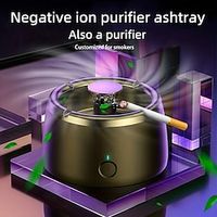 Air Purifier Multifunctional Negative Ion Smokeless Ashtray Air Purifier Ashtray With Filter Gift Ashtray For Home Living Room USB Charging Recommended For Smokers miniinthebox - thumbnail