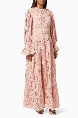 Zatana Dress in Cotton Lace Zatana Dress in Cotton Lace