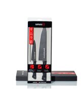 Samura Shadow Set of 2 Kitchen Knives with Black Non Stick Coating