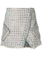 Faith Connexion tweed wrap skirt - Blue