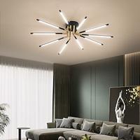 LED Ceiling Chandelier 13.5cm 8/10/12 Head Dimmable Metal Electroplated/Painted Finishes Modern Nordic Style Living Room Bedroom 110-240V 38/64/80W ONLY DIMMABLE WITH REMOTE CONTROL Lightinthebox