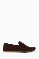 Classic Slip-on Driver Shoes in Suede - thumbnail