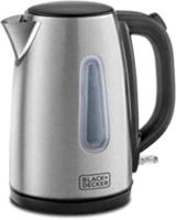 Black+Decker Cordless Kettle 1.7L Stainless Steel Light Weight Silver - JC450-B5