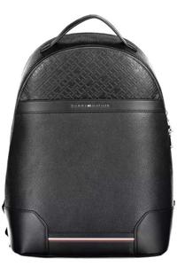 Tommy Hilfiger Black Polyethylene Backpack (TO-22436)