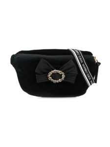 Dolce & Gabbana Kids embellished bow belt bag - Black