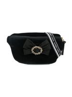 Dolce & Gabbana Kids embellished bow belt bag - Black