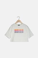 Toddler Girls Short Sleeve T-shirt  White Combo - thumbnail