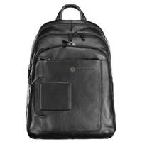 Piquadro Black Leather Backpack - PI-20664