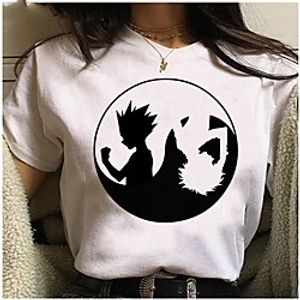 Inspired by Hunter X Hunter Cosplay Anime Cartoon Polyester / Cotton Blend Print Harajuku Graphic Kawaii T-shirt For Women's / Men's miniinthebox