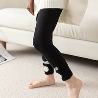 Kids Girls' Leggings Solid Color Active School 3-7 Years Spring Brown daisy black daisy winter style Gray daisy winter style Lightinthebox - thumbnail