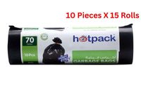 Hotpack Heavy Duty Garbage Bag 70 Gallon 10 Pieces - HSMGBR105130