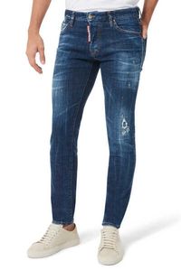 Distressed Slim-Fit Denim Jeans