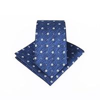 Men's Ties Pocket Squares Wedding Accessories Neckties Wedding  Gentleman Modern Style  Classic  Jacquard Geometric  Jacquard Formal Business Formal Evening Lightinthebox - thumbnail