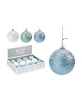 Koopman Xmas Glitter Ball Deco 80mm Assorted 1 Piece CAA730330