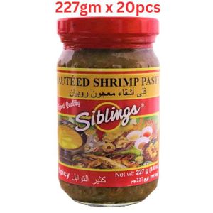 Siblings Sauteed Shrimp Paste Spicy - 227 Gm Pack Of 24 (UAE Delivery Only)