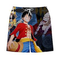 One Piece Monkey D. Luffy Roronoa Zoro Beach Shorts Board Shorts Back To School Anime Harajuku Graphic Kawaii Shorts For Couple's Men's Women's Adults' 3D Print Street Casual Daily Lightinthebox - thumbnail