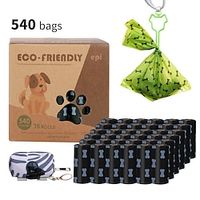 Dog Poop Bags 135 270 540 Counts Poop Bags Biodegradable Eco-Friendly Leak-Proof Dog Waste Bags with 1 Dispenser Poop Bags for DogsDoggy (Scented)9 rolls 18 rolls 36rolls can be selected Lightinthebox - thumbnail