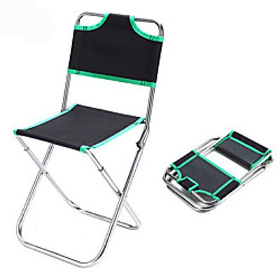 KORAMAN Camping Chair Fishing Chairs Portable Foldable Lightweight Anti-tear Aluminum Alloy Waterproof Fabric Oxford for 1 person Fishing Beach Camping Traveling Spring Summer Black Green miniinthebox