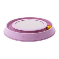 Georplast Happy Cat Cardboard Scratcher + Toy - Pink (Pack Of 2)