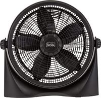 Black+Decker 16 Inch Box Fan, Black, FB1620-B5 - thumbnail