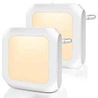 2pcs Plug In Night Light Twilight Sensor Dimmable Warmwhite Wireless Cabinet Light EU US UK for Kids Bedroom Auto Dusk to Dawn Sensor LED Night Lamp Lightinthebox