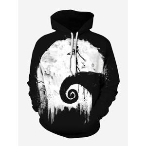 Halloween Print Hooded Women Hoodie