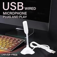 USB Microphone Computer Laptop Voice Mini KTV Speech Microphone USB Interface Plug And Play Driver-Free Suitable For Mac Book Windows Lightinthebox