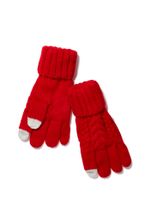 Kids Smartphone Cable Knit Gloves - thumbnail