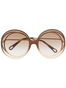 Chloé Eyewear circle frame sunglasses - GOLD