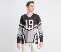 Mens Colorblocked Hockey Jersey  Black/Combo - thumbnail