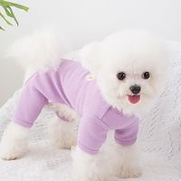 Dog Cat Jumpsuit Flower / Floral Fashion Cute Sports Casual / Daily Dog Clothes Puppy Clothes Dog Outfits Soft Green Purple Rosy Pink Costume for Girl and Boy Dog Cloth XS S M L miniinthebox - thumbnail