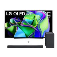 LG 65" OLED evo C3 4K Smart TV 2023 with LG SC9S Sound Bar for OLED C Series