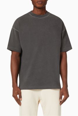 Warm Up T-shirt in Loopback Jersey