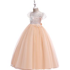 Princess Costume Girls' Movie Cosplay Wedding Christmas Purple Orange Dress Christmas Halloween Children's Day Polyester  Cotton Lightinthebox