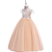 Princess Costume Girls' Movie Cosplay Wedding Christmas Purple Orange Dress Christmas Halloween Children's Day Polyester  Cotton Lightinthebox - thumbnail