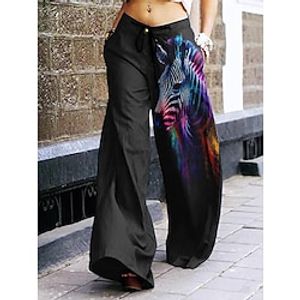 Y2K Punk  Gothic Straight Trousers Baggy Pants Back To School Anime Front Pocket Street Style Pants For Women's Adults' 3D Print Venetian Daily Lightinthebox