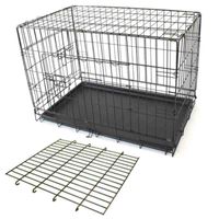 McLovins 36 Double Door Foldable Dog Crate With Divider X Large