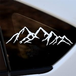 White Mountain Sticker  8 Die Cut Vinyl Decal for Car Truck Laptop Computer  Hiking Camping Vehicle Graphic Lightinthebox