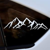 White Mountain Sticker  8 Die Cut Vinyl Decal for Car Truck Laptop Computer  Hiking Camping Vehicle Graphic Lightinthebox - thumbnail