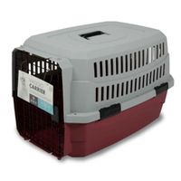 M-pets Viaggio Carrier Medium (L68 X W47,6 X H42cm) Red/grey