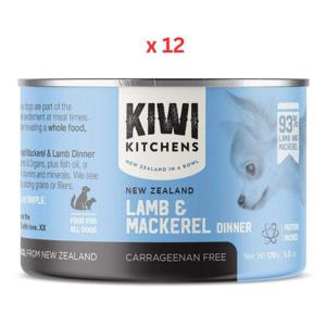 Kiwi Kitchens Mackerel & Lamb Dinner Canned Wet Dog Food 170G Pack Of 12