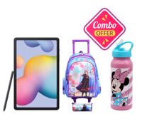 Frozen Trolley bag with pencil pouch + water bottle+ Samsung tab combo Offer Frozen Trolley bag with pencil pouch + water bottle+ Samsung tab combo Offer